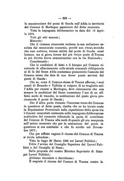 Annali delle strade comunali obbligatorie e della viabilita ordinaria raccolta contenente gli atti ufficiali, i pareri del Consiglio di Stato..