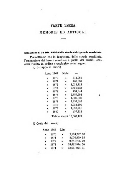 Annali delle strade comunali obbligatorie e della viabilita ordinaria raccolta contenente gli atti ufficiali, i pareri del Consiglio di Stato..