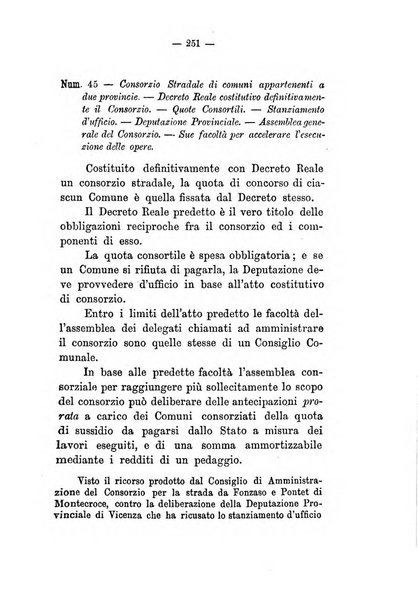 Annali delle strade comunali obbligatorie e della viabilita ordinaria raccolta contenente gli atti ufficiali, i pareri del Consiglio di Stato..