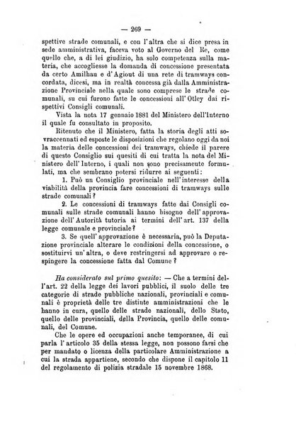 Annali delle strade comunali obbligatorie e della viabilita ordinaria raccolta contenente gli atti ufficiali, i pareri del Consiglio di Stato..