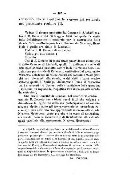 Annali delle strade comunali obbligatorie e della viabilita ordinaria raccolta contenente gli atti ufficiali, i pareri del Consiglio di Stato..