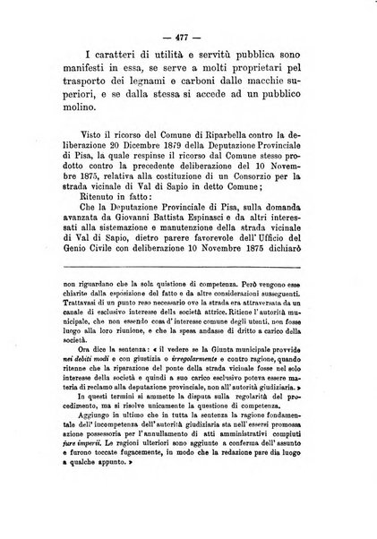 Annali delle strade comunali obbligatorie e della viabilita ordinaria raccolta contenente gli atti ufficiali, i pareri del Consiglio di Stato..