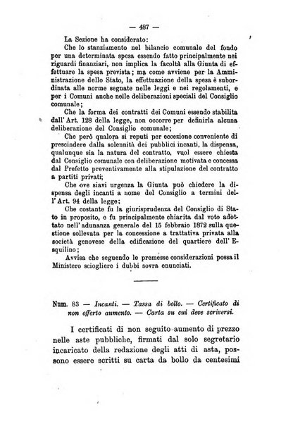 Annali delle strade comunali obbligatorie e della viabilita ordinaria raccolta contenente gli atti ufficiali, i pareri del Consiglio di Stato..