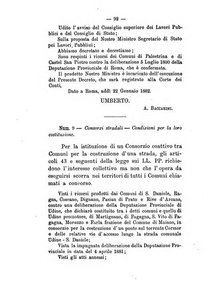 Annali delle strade comunali obbligatorie e della viabilita ordinaria raccolta contenente gli atti ufficiali, i pareri del Consiglio di Stato..