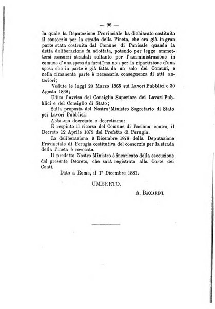 Annali delle strade comunali obbligatorie e della viabilita ordinaria raccolta contenente gli atti ufficiali, i pareri del Consiglio di Stato..