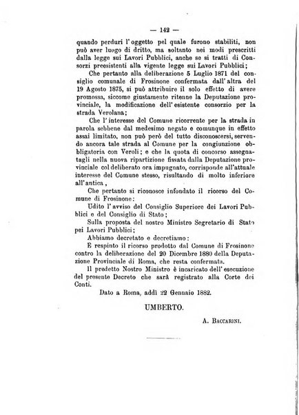 Annali delle strade comunali obbligatorie e della viabilita ordinaria raccolta contenente gli atti ufficiali, i pareri del Consiglio di Stato..