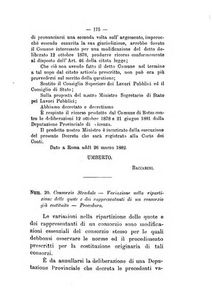 Annali delle strade comunali obbligatorie e della viabilita ordinaria raccolta contenente gli atti ufficiali, i pareri del Consiglio di Stato..