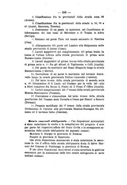 Annali delle strade comunali obbligatorie e della viabilita ordinaria raccolta contenente gli atti ufficiali, i pareri del Consiglio di Stato..