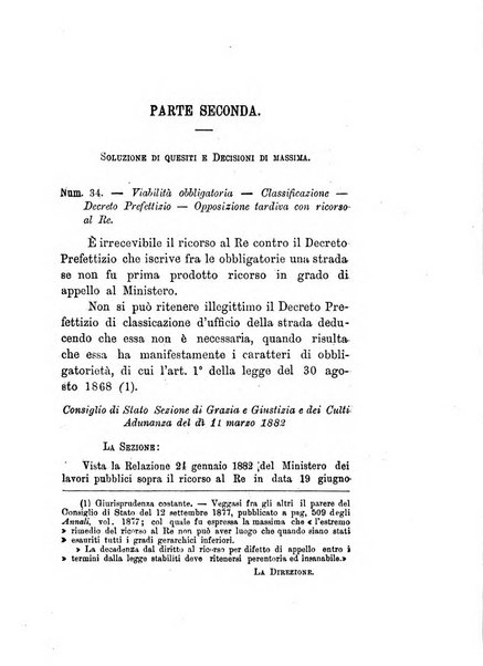 Annali delle strade comunali obbligatorie e della viabilita ordinaria raccolta contenente gli atti ufficiali, i pareri del Consiglio di Stato..