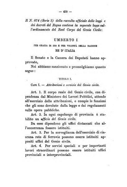 Annali delle strade comunali obbligatorie e della viabilita ordinaria raccolta contenente gli atti ufficiali, i pareri del Consiglio di Stato..