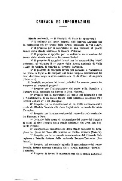 Annali delle strade comunali obbligatorie e della viabilita ordinaria raccolta contenente gli atti ufficiali, i pareri del Consiglio di Stato..