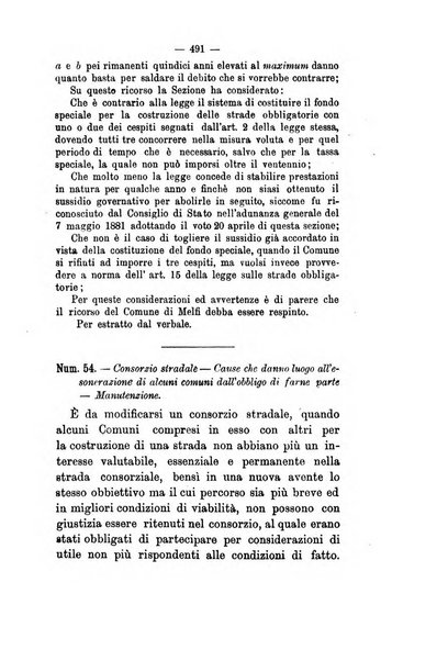 Annali delle strade comunali obbligatorie e della viabilita ordinaria raccolta contenente gli atti ufficiali, i pareri del Consiglio di Stato..