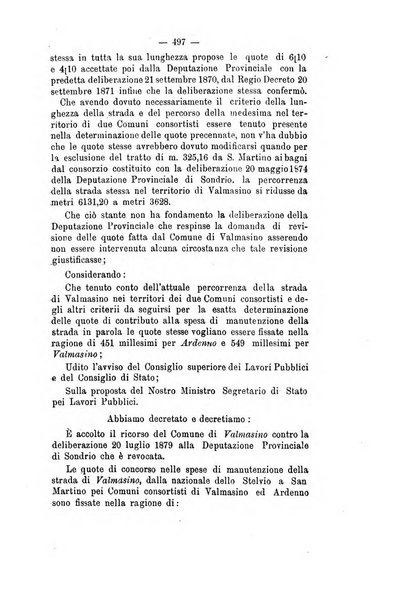 Annali delle strade comunali obbligatorie e della viabilita ordinaria raccolta contenente gli atti ufficiali, i pareri del Consiglio di Stato..