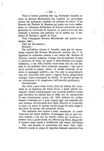 Annali delle strade comunali obbligatorie e della viabilita ordinaria raccolta contenente gli atti ufficiali, i pareri del Consiglio di Stato..