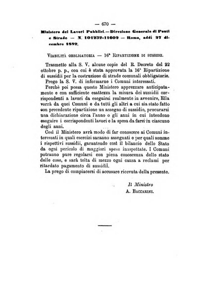 Annali delle strade comunali obbligatorie e della viabilita ordinaria raccolta contenente gli atti ufficiali, i pareri del Consiglio di Stato..