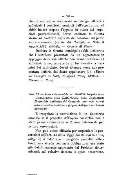 Annali delle strade comunali obbligatorie e della viabilita ordinaria raccolta contenente gli atti ufficiali, i pareri del Consiglio di Stato..