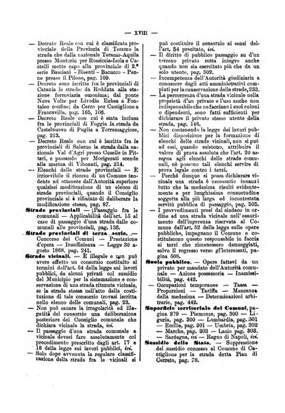 Annali delle strade comunali obbligatorie e della viabilita ordinaria raccolta contenente gli atti ufficiali, i pareri del Consiglio di Stato..