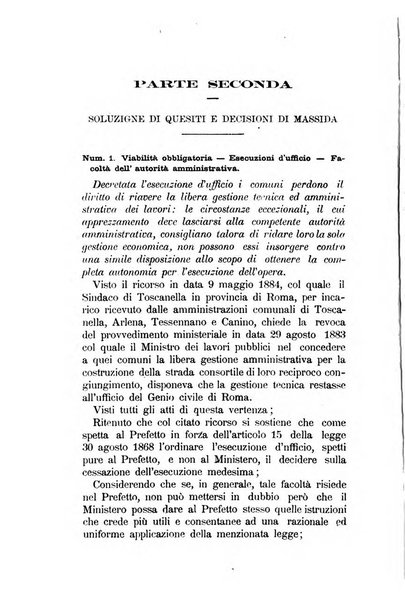 Annali delle strade comunali obbligatorie e della viabilita ordinaria raccolta contenente gli atti ufficiali, i pareri del Consiglio di Stato..