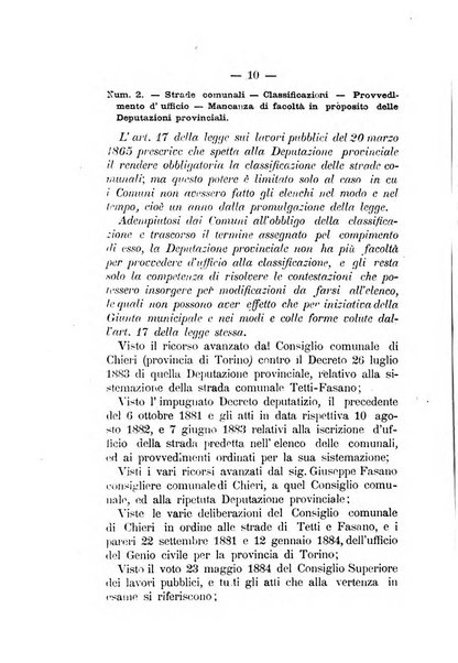 Annali delle strade comunali obbligatorie e della viabilita ordinaria raccolta contenente gli atti ufficiali, i pareri del Consiglio di Stato..