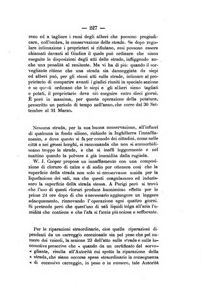 Annali delle strade comunali obbligatorie e della viabilita ordinaria raccolta contenente gli atti ufficiali, i pareri del Consiglio di Stato..