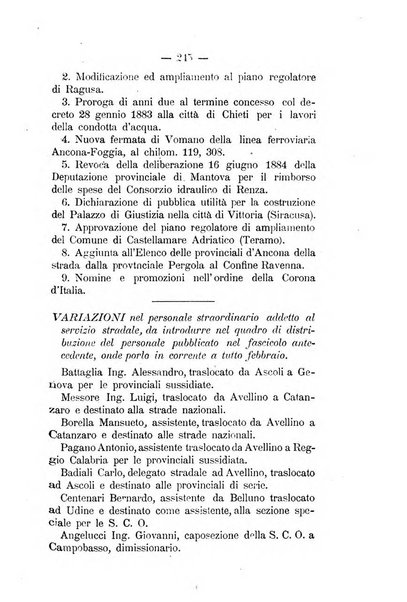 Annali delle strade comunali obbligatorie e della viabilita ordinaria raccolta contenente gli atti ufficiali, i pareri del Consiglio di Stato..