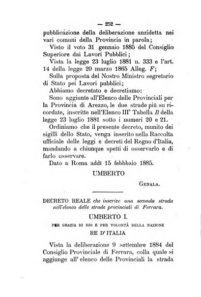 Annali delle strade comunali obbligatorie e della viabilita ordinaria raccolta contenente gli atti ufficiali, i pareri del Consiglio di Stato..