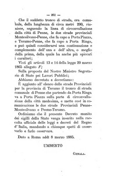 Annali delle strade comunali obbligatorie e della viabilita ordinaria raccolta contenente gli atti ufficiali, i pareri del Consiglio di Stato..