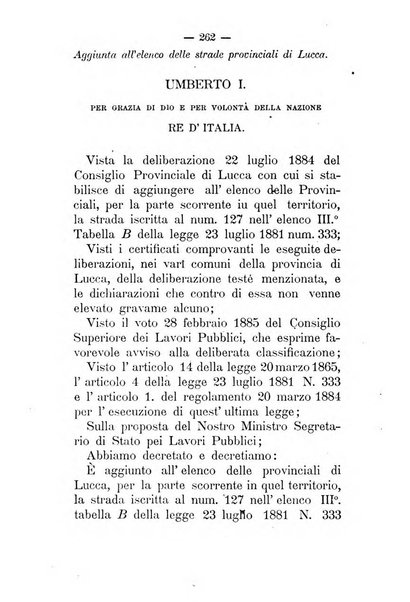 Annali delle strade comunali obbligatorie e della viabilita ordinaria raccolta contenente gli atti ufficiali, i pareri del Consiglio di Stato..