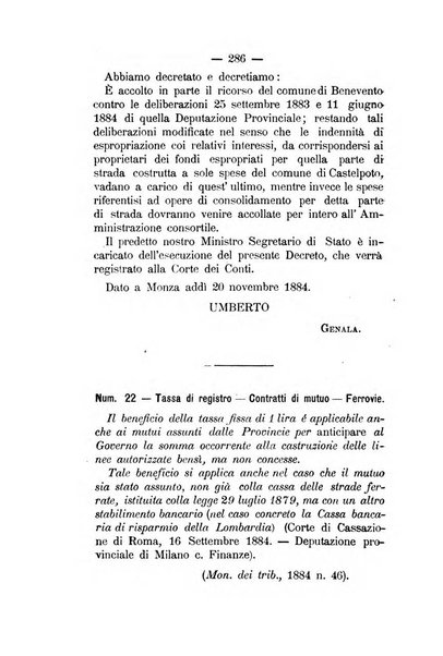 Annali delle strade comunali obbligatorie e della viabilita ordinaria raccolta contenente gli atti ufficiali, i pareri del Consiglio di Stato..