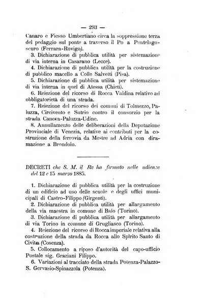 Annali delle strade comunali obbligatorie e della viabilita ordinaria raccolta contenente gli atti ufficiali, i pareri del Consiglio di Stato..