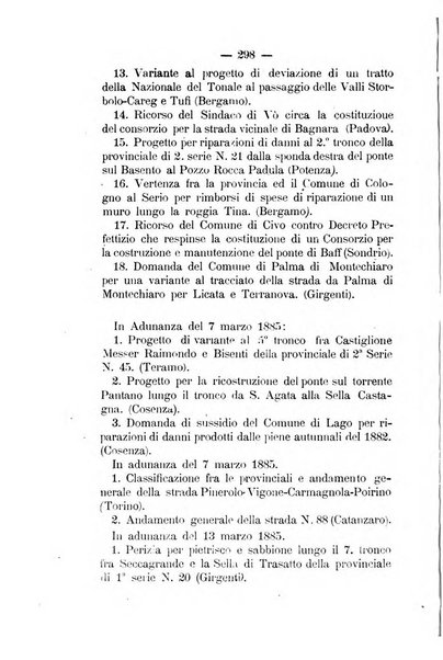 Annali delle strade comunali obbligatorie e della viabilita ordinaria raccolta contenente gli atti ufficiali, i pareri del Consiglio di Stato..