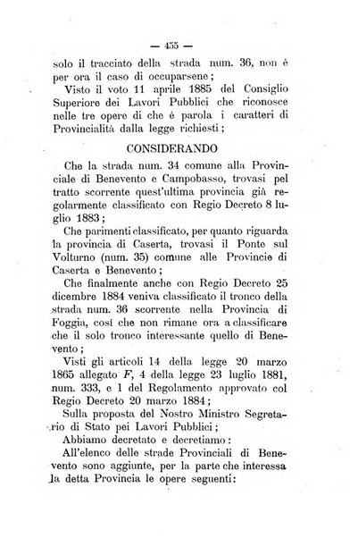 Annali delle strade comunali obbligatorie e della viabilita ordinaria raccolta contenente gli atti ufficiali, i pareri del Consiglio di Stato..