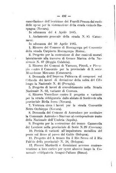 Annali delle strade comunali obbligatorie e della viabilita ordinaria raccolta contenente gli atti ufficiali, i pareri del Consiglio di Stato..