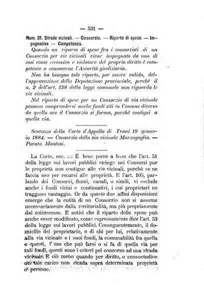 Annali delle strade comunali obbligatorie e della viabilita ordinaria raccolta contenente gli atti ufficiali, i pareri del Consiglio di Stato..