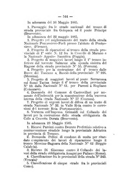 Annali delle strade comunali obbligatorie e della viabilita ordinaria raccolta contenente gli atti ufficiali, i pareri del Consiglio di Stato..