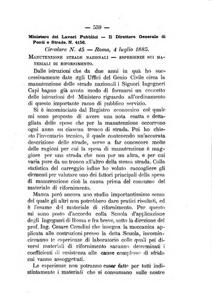 Annali delle strade comunali obbligatorie e della viabilita ordinaria raccolta contenente gli atti ufficiali, i pareri del Consiglio di Stato..