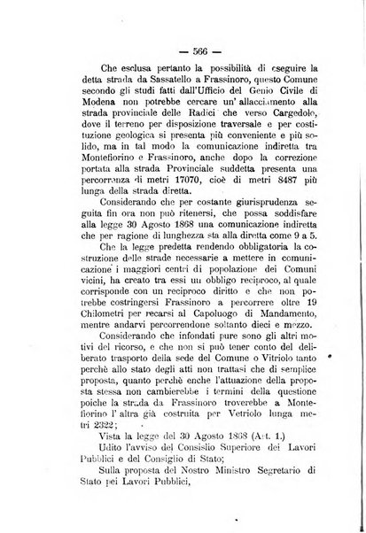 Annali delle strade comunali obbligatorie e della viabilita ordinaria raccolta contenente gli atti ufficiali, i pareri del Consiglio di Stato..