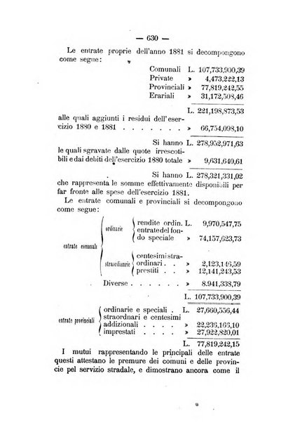 Annali delle strade comunali obbligatorie e della viabilita ordinaria raccolta contenente gli atti ufficiali, i pareri del Consiglio di Stato..