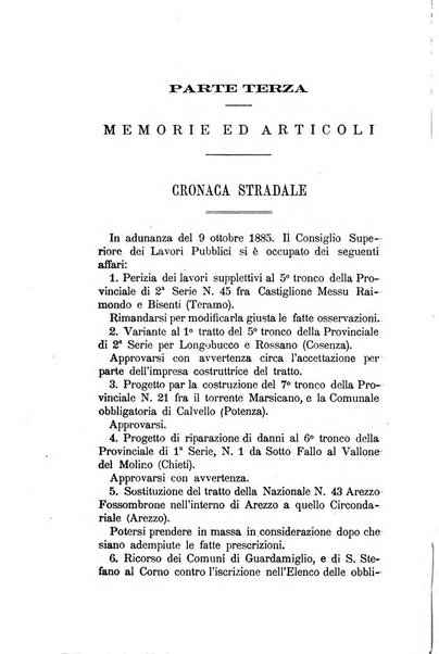 Annali delle strade comunali obbligatorie e della viabilita ordinaria raccolta contenente gli atti ufficiali, i pareri del Consiglio di Stato..