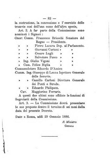 Annali delle strade comunali obbligatorie e della viabilita ordinaria raccolta contenente gli atti ufficiali, i pareri del Consiglio di Stato..