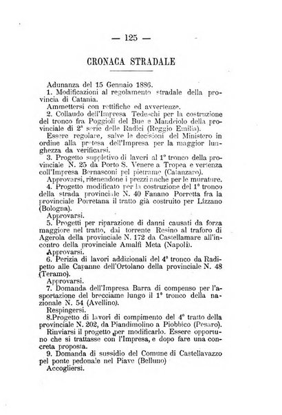 Annali delle strade comunali obbligatorie e della viabilita ordinaria raccolta contenente gli atti ufficiali, i pareri del Consiglio di Stato..