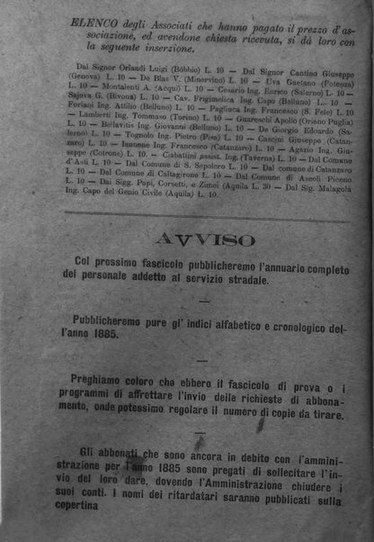 Annali delle strade comunali obbligatorie e della viabilita ordinaria raccolta contenente gli atti ufficiali, i pareri del Consiglio di Stato..