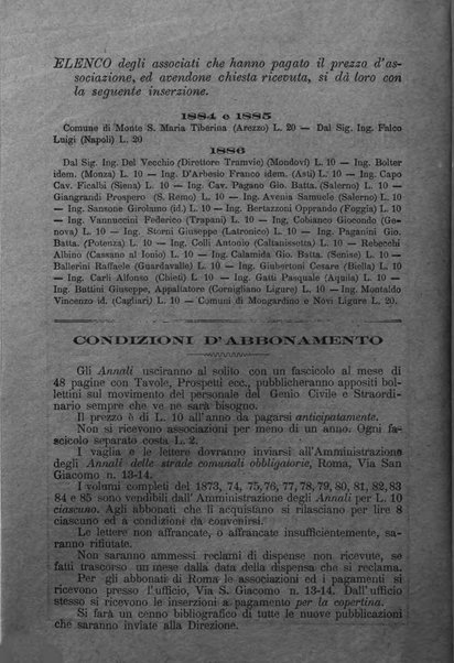 Annali delle strade comunali obbligatorie e della viabilita ordinaria raccolta contenente gli atti ufficiali, i pareri del Consiglio di Stato..