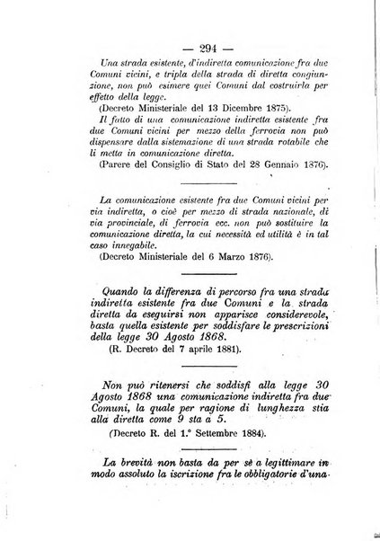 Annali delle strade comunali obbligatorie e della viabilita ordinaria raccolta contenente gli atti ufficiali, i pareri del Consiglio di Stato..