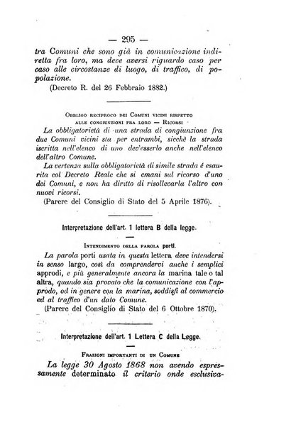 Annali delle strade comunali obbligatorie e della viabilita ordinaria raccolta contenente gli atti ufficiali, i pareri del Consiglio di Stato..