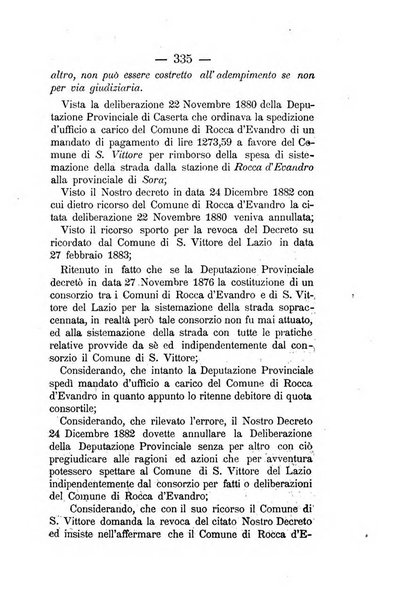 Annali delle strade comunali obbligatorie e della viabilita ordinaria raccolta contenente gli atti ufficiali, i pareri del Consiglio di Stato..