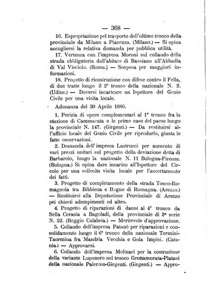 Annali delle strade comunali obbligatorie e della viabilita ordinaria raccolta contenente gli atti ufficiali, i pareri del Consiglio di Stato..