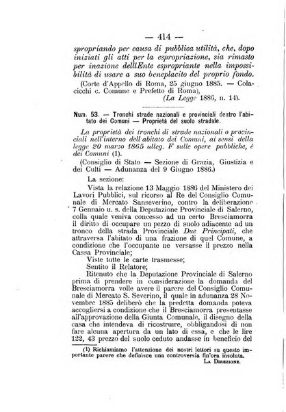 Annali delle strade comunali obbligatorie e della viabilita ordinaria raccolta contenente gli atti ufficiali, i pareri del Consiglio di Stato..