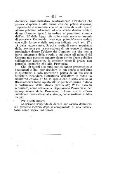 Annali delle strade comunali obbligatorie e della viabilita ordinaria raccolta contenente gli atti ufficiali, i pareri del Consiglio di Stato..