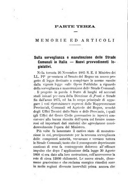 Annali delle strade comunali obbligatorie e della viabilita ordinaria raccolta contenente gli atti ufficiali, i pareri del Consiglio di Stato..